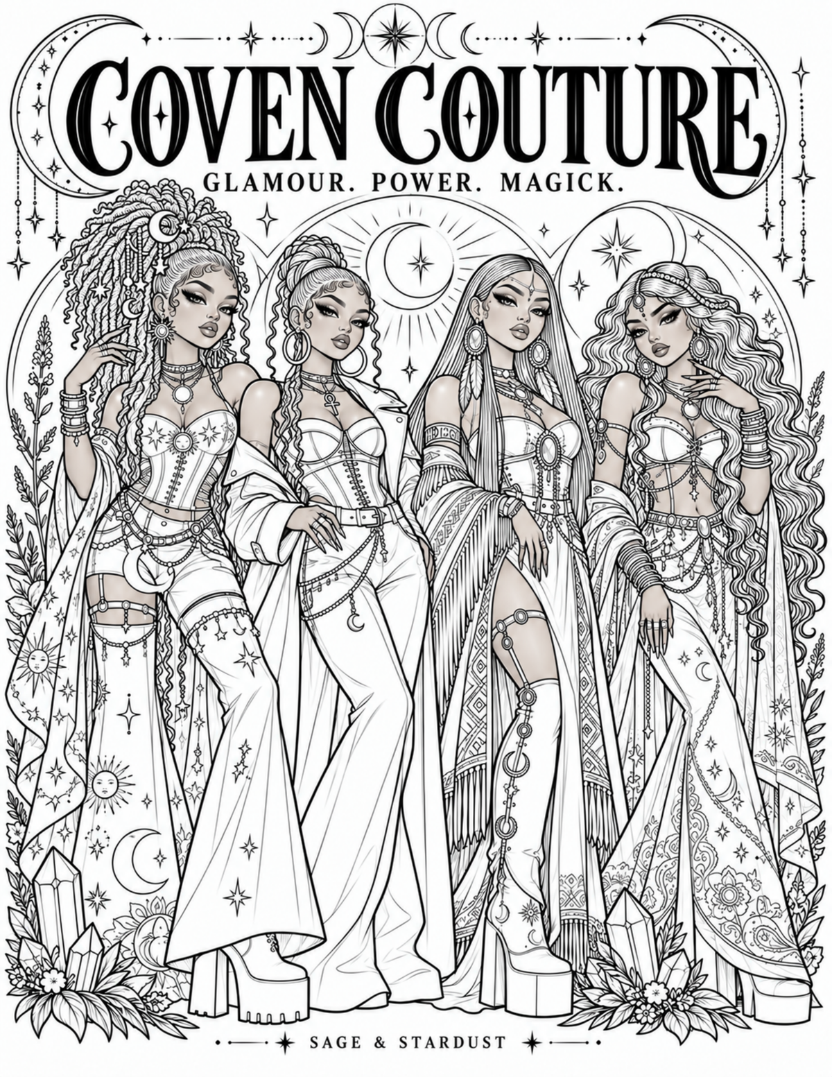 Coven Couture Coloring Book (Digital Download)