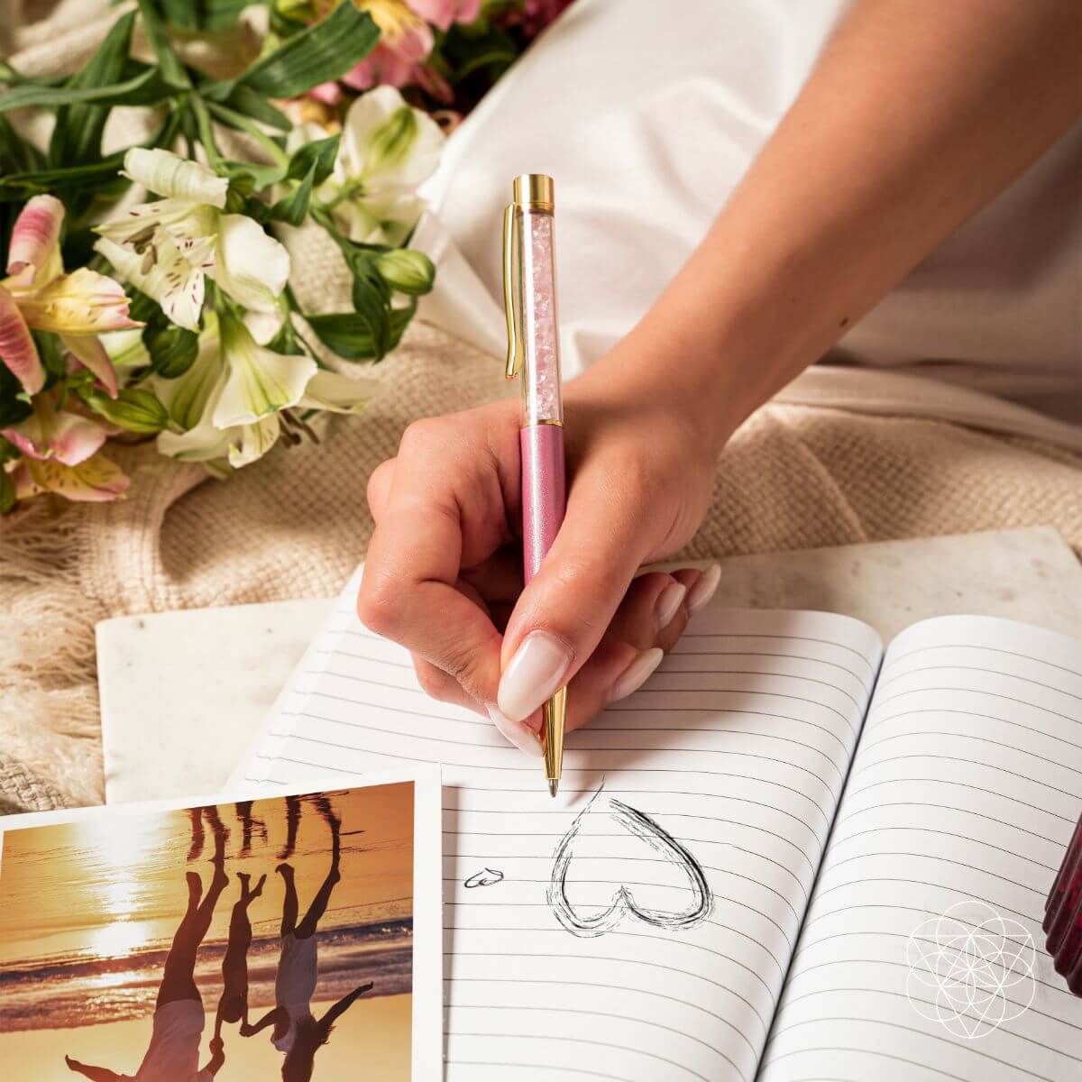 Crystal Pens for Journaling & Intention Setting