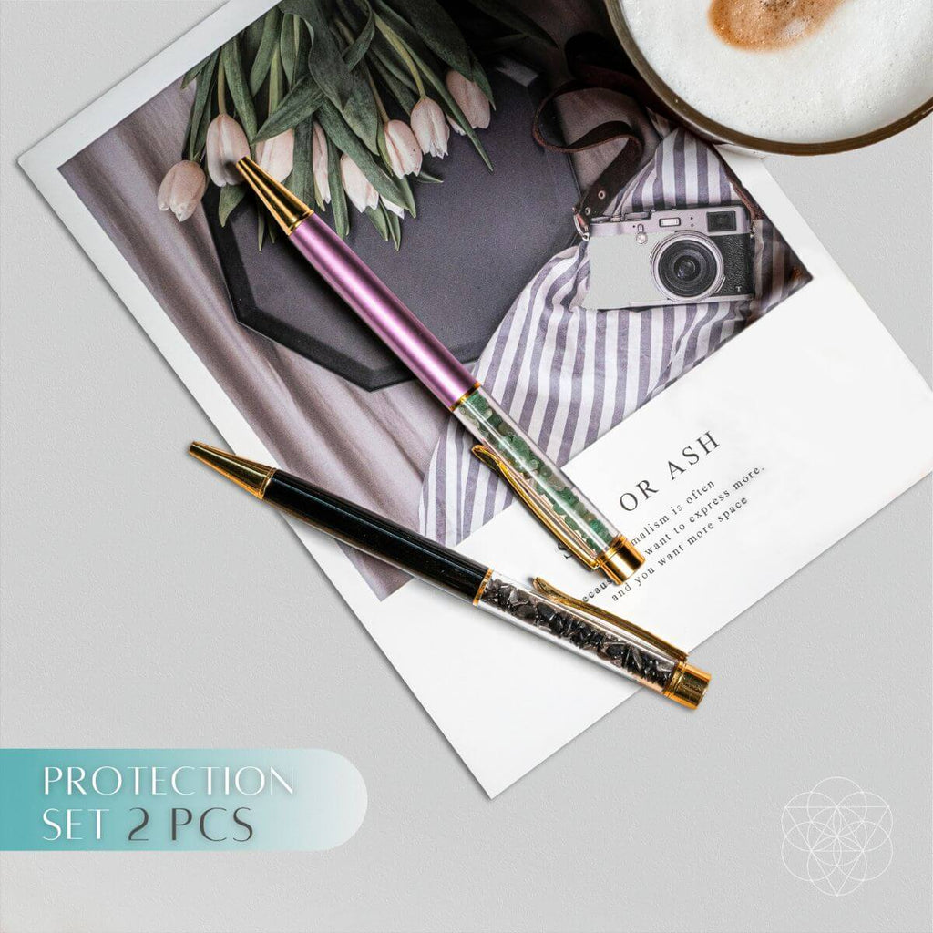 Crystal Pens for Journaling & Intention Setting