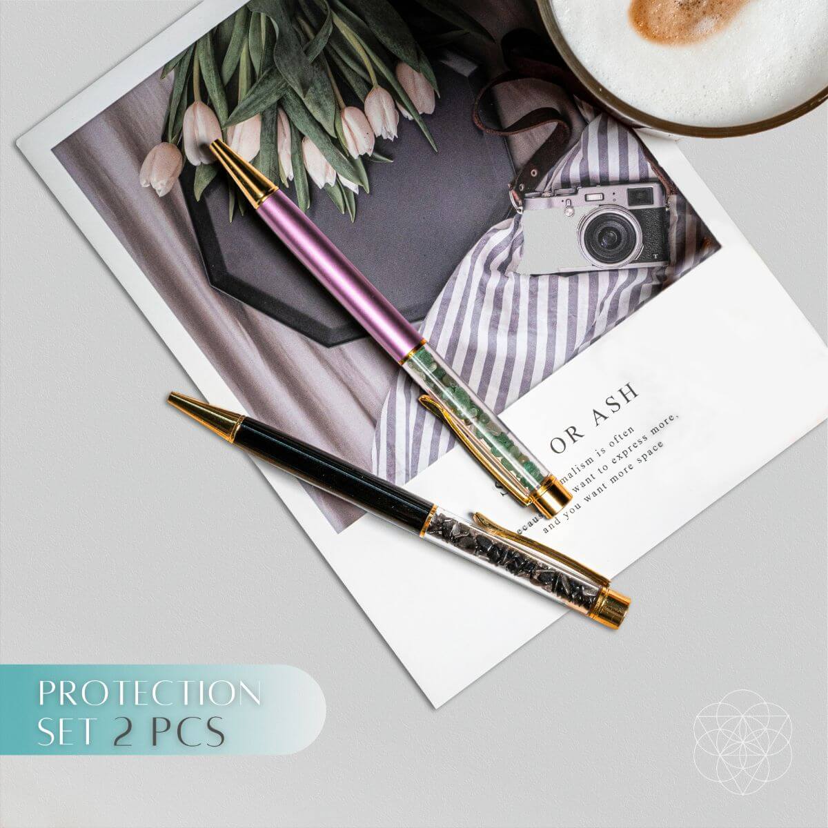 Crystal Pens for Journaling & Intention Setting