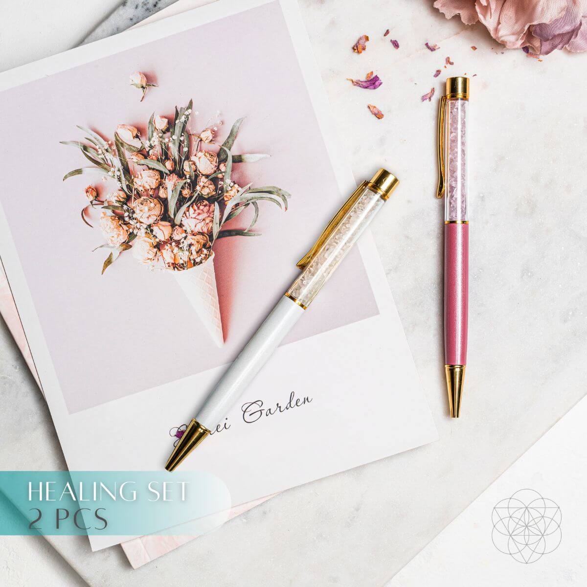 Crystal Pens for Journaling & Intention Setting